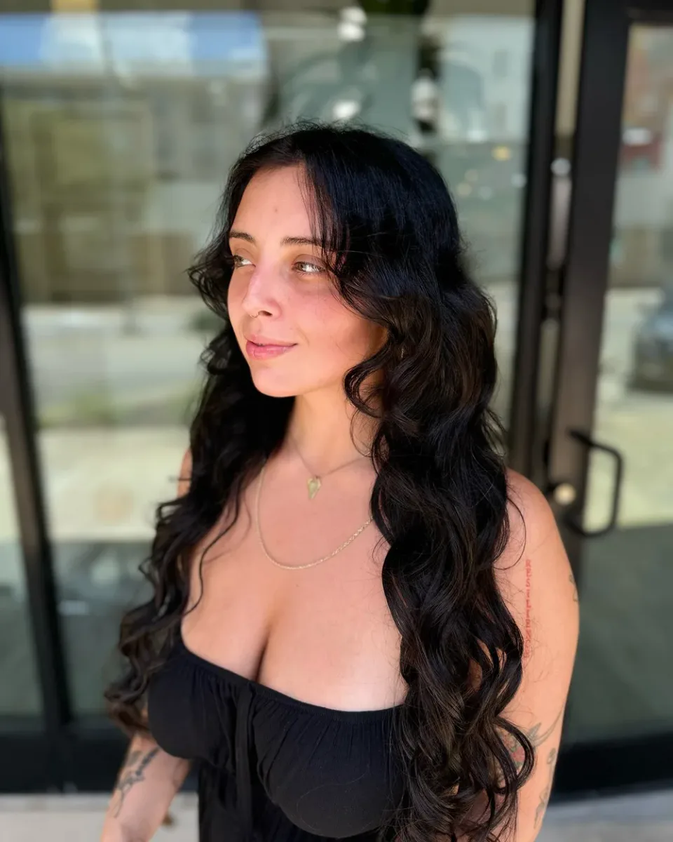 Hair Extensions finished client transformation at Manu Royal Touch in Austin
